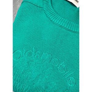 VTG LAMODE‎ ACTIVE SPORTSWEAR Oldsmobile Scramble Sweater Green Large 
Cotton